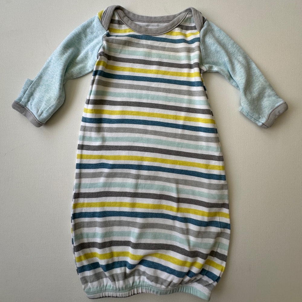 Skip * Hop boy’s New born sleep sack with lines.